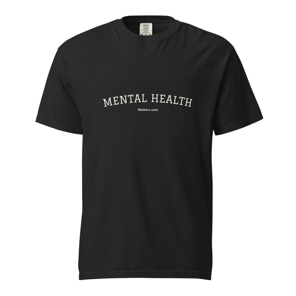 Mental Health Matters — Heavyweight Tee — Black