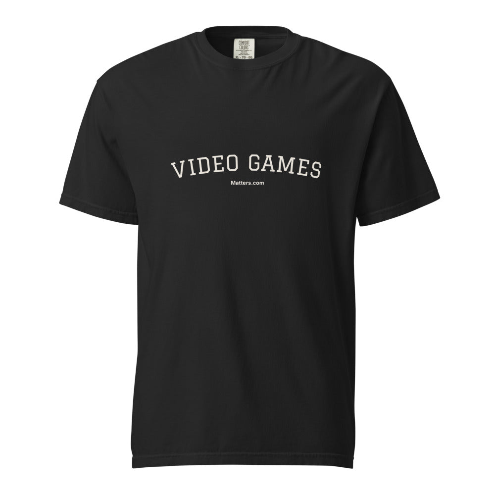 Video Games — Collegiate Edition Tee — Black