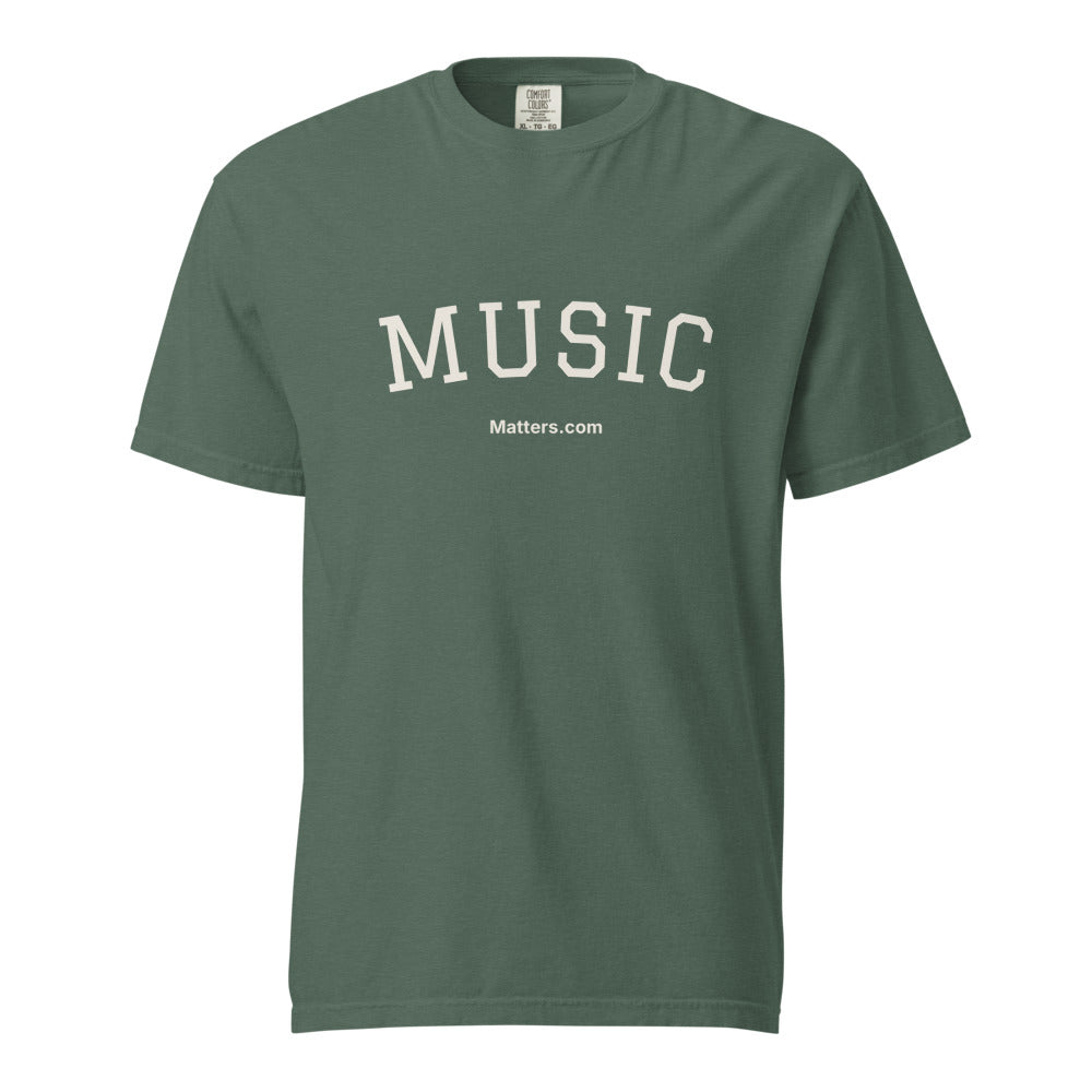 Music Matters — Heavyweight Tee — Blue Spruce