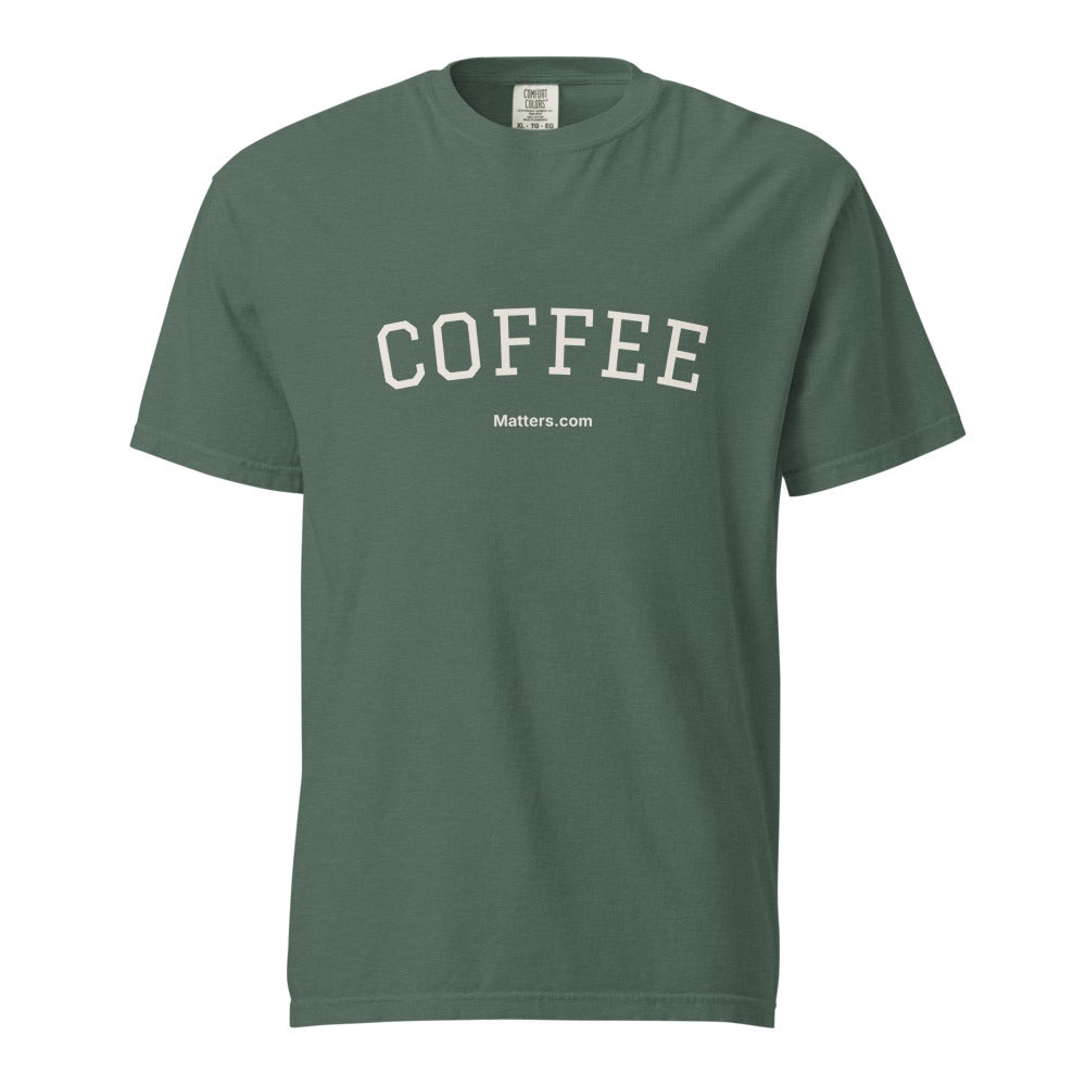 Coffee Matters — Heavyweight Tee — Blue Spruce