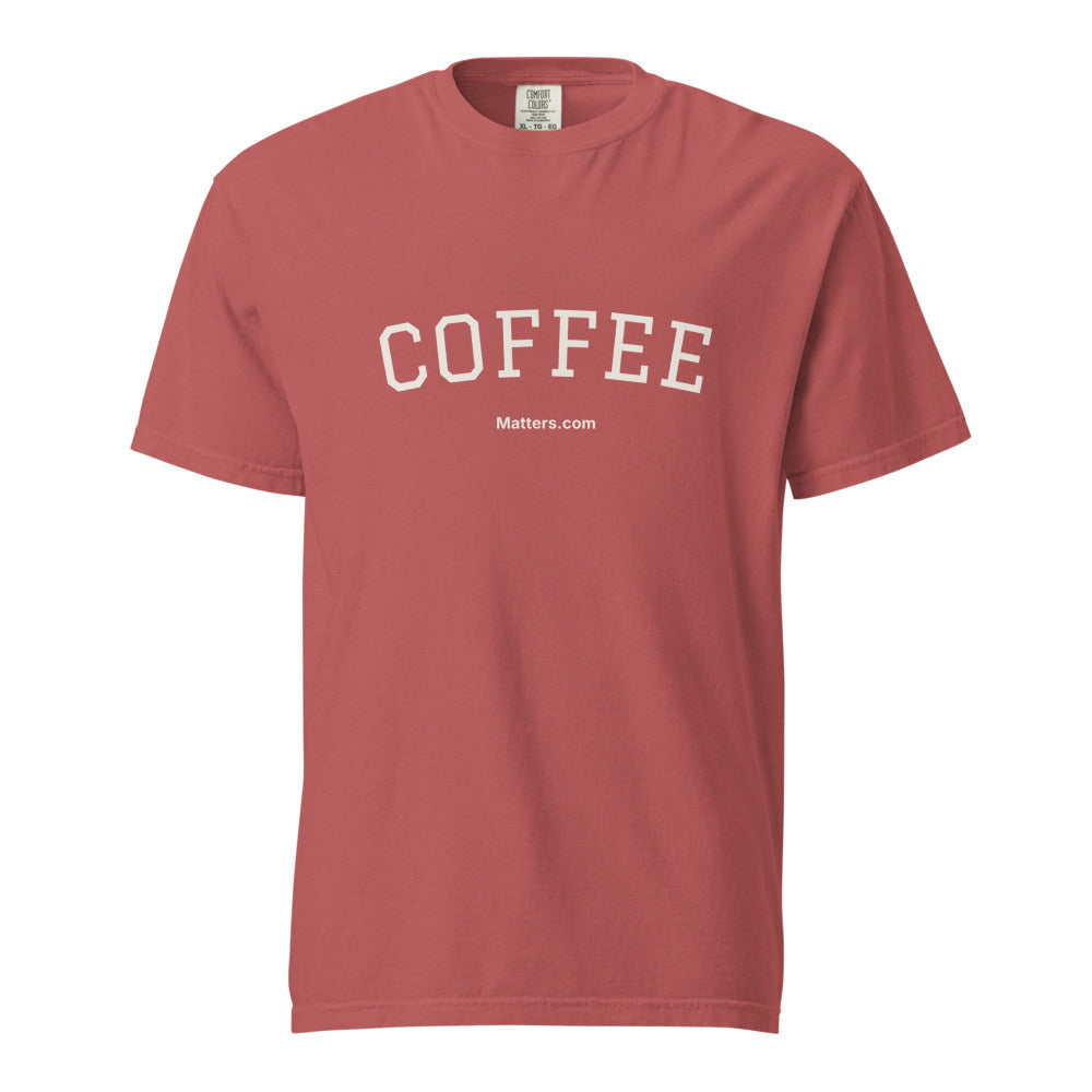 Coffee Matters — Heavyweight Tee — Crimson