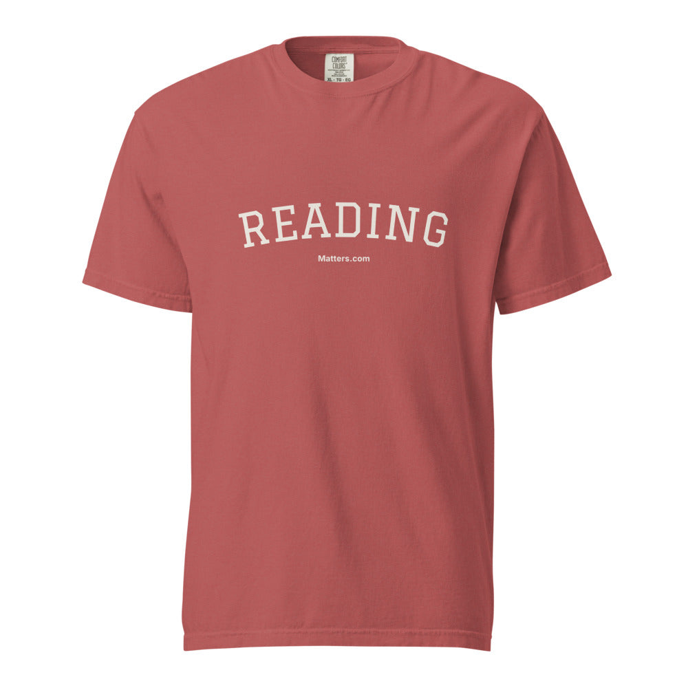 Reading — Collegiate Edition Tee — Crimson