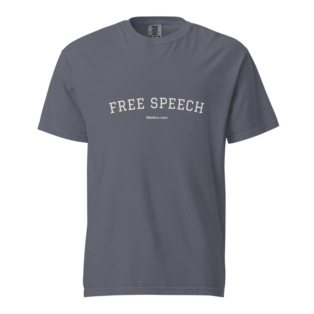 Free speech Matters — Heavyweight Tee — Denim