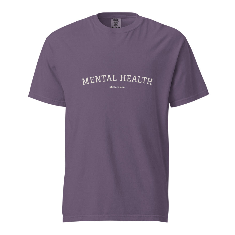 Mental Health Matters — Heavyweight Tee — Grape