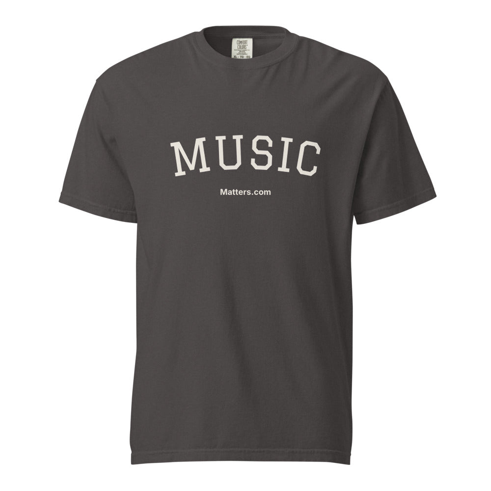 Music Matters — Heavyweight Tee — Graphite