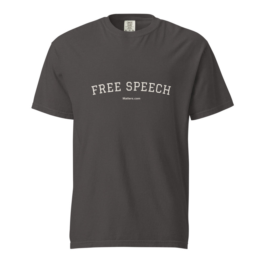 Free speech Matters — Heavyweight Tee — Graphite