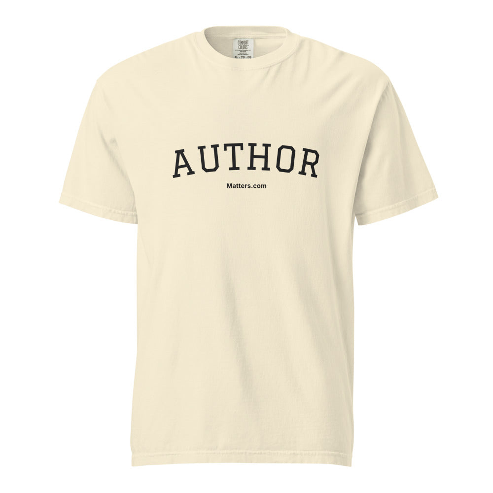 Author — Collegiate Edition Tee — Ivory