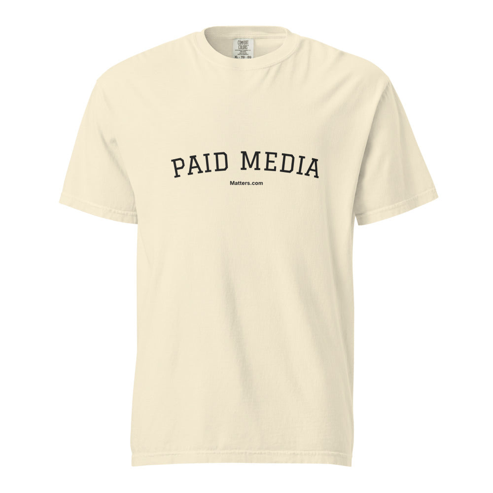 Paid Media — Collegiate Edition Tee — Ivory
