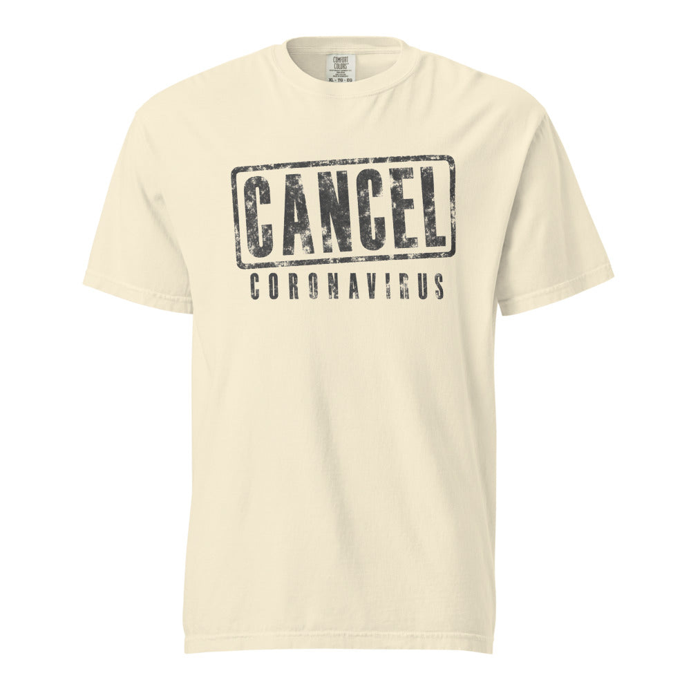 Cancel Coronavirus — Tee — Ivory (front)