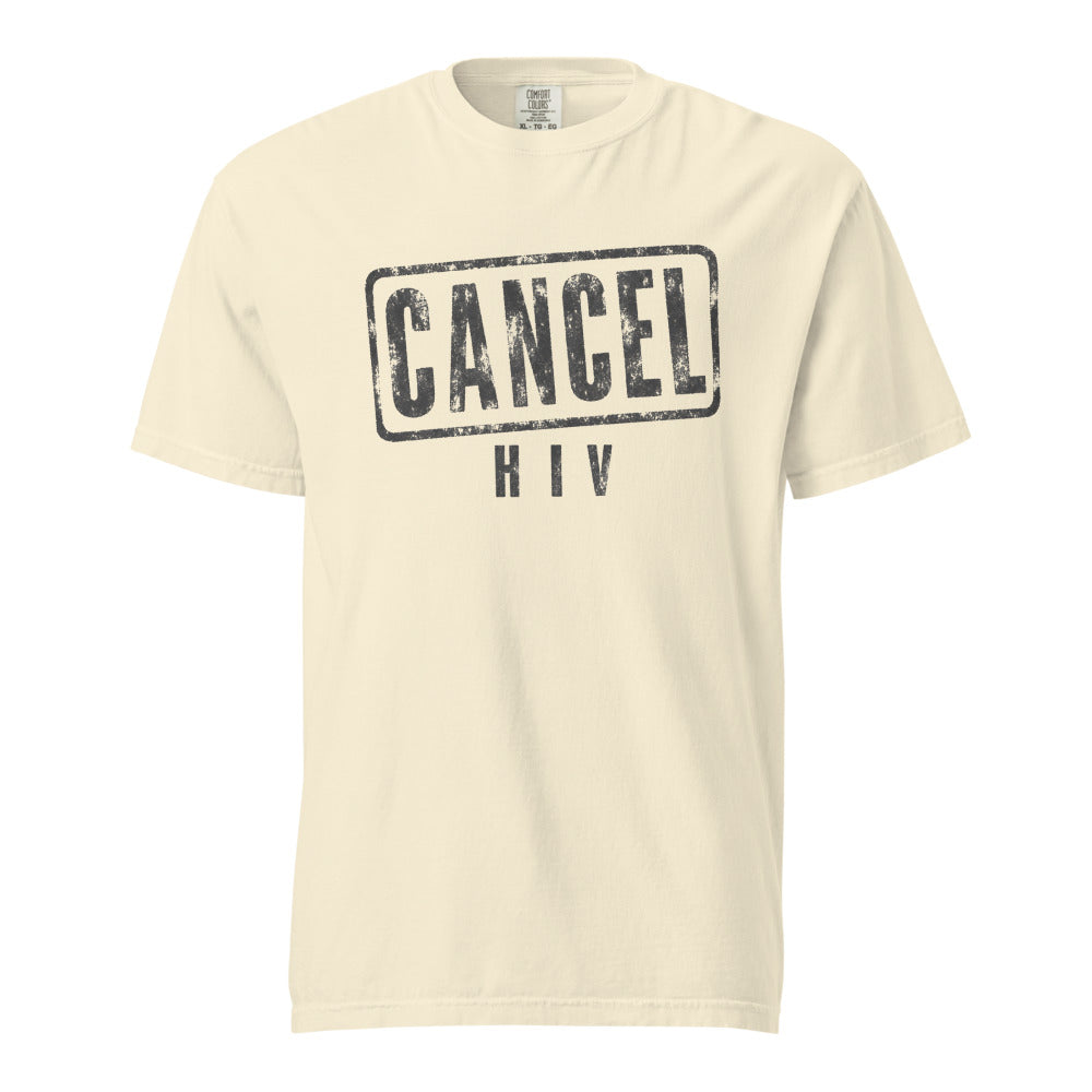 Cancel Hiv — Tee — Ivory (front)