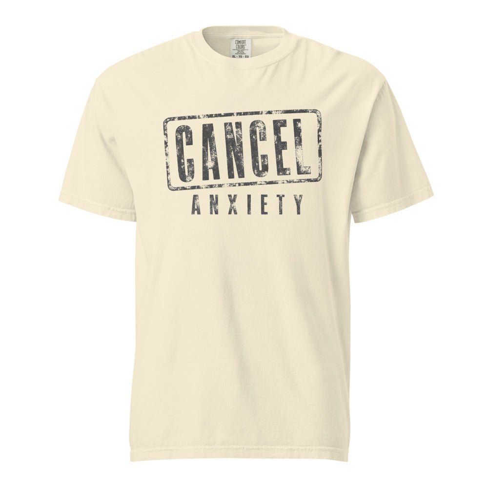Cancel Anxiety — Tee — Ivory (front)