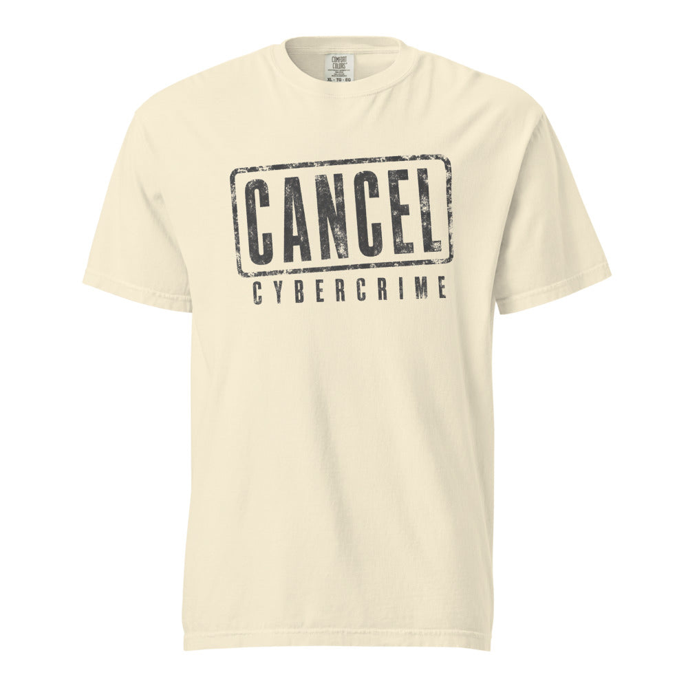 Cancel Cybercrime — Tee — Ivory (front)