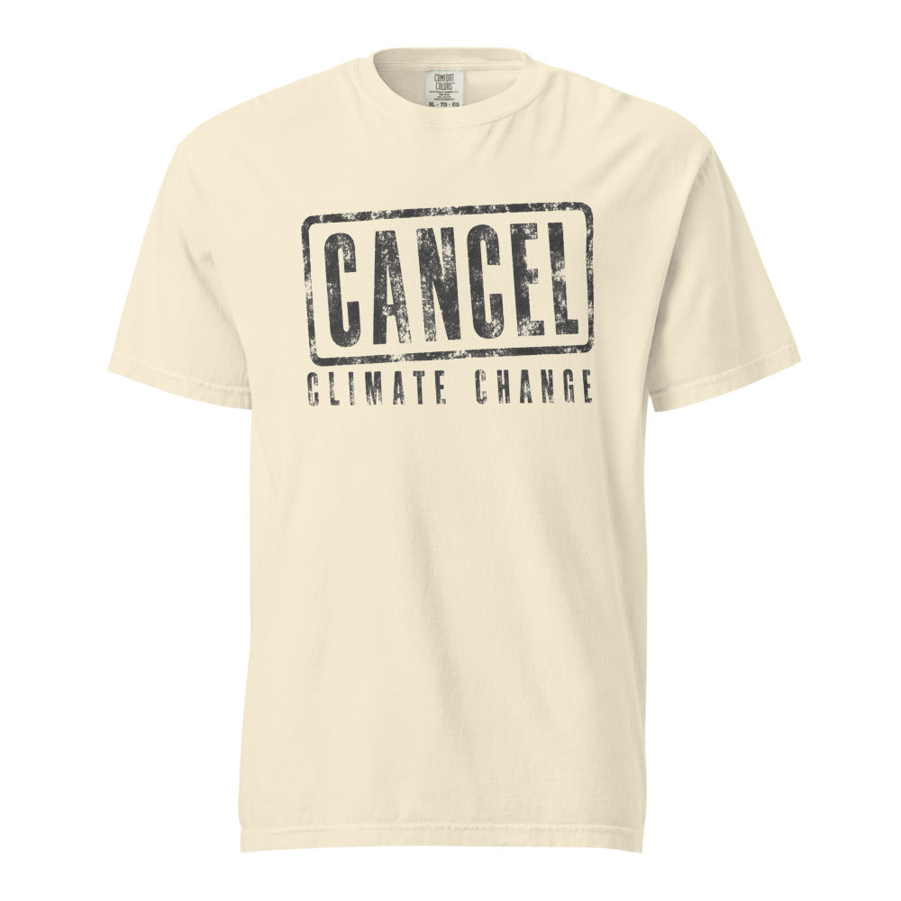 Cancel Climate Change — Tee — Ivory (front)