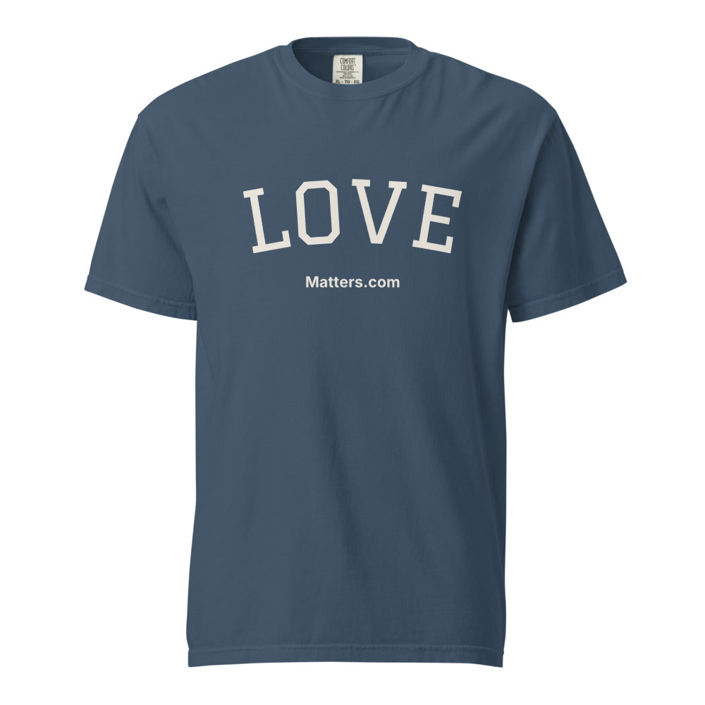 Love Matters — Heavyweight Tee — Midnight
