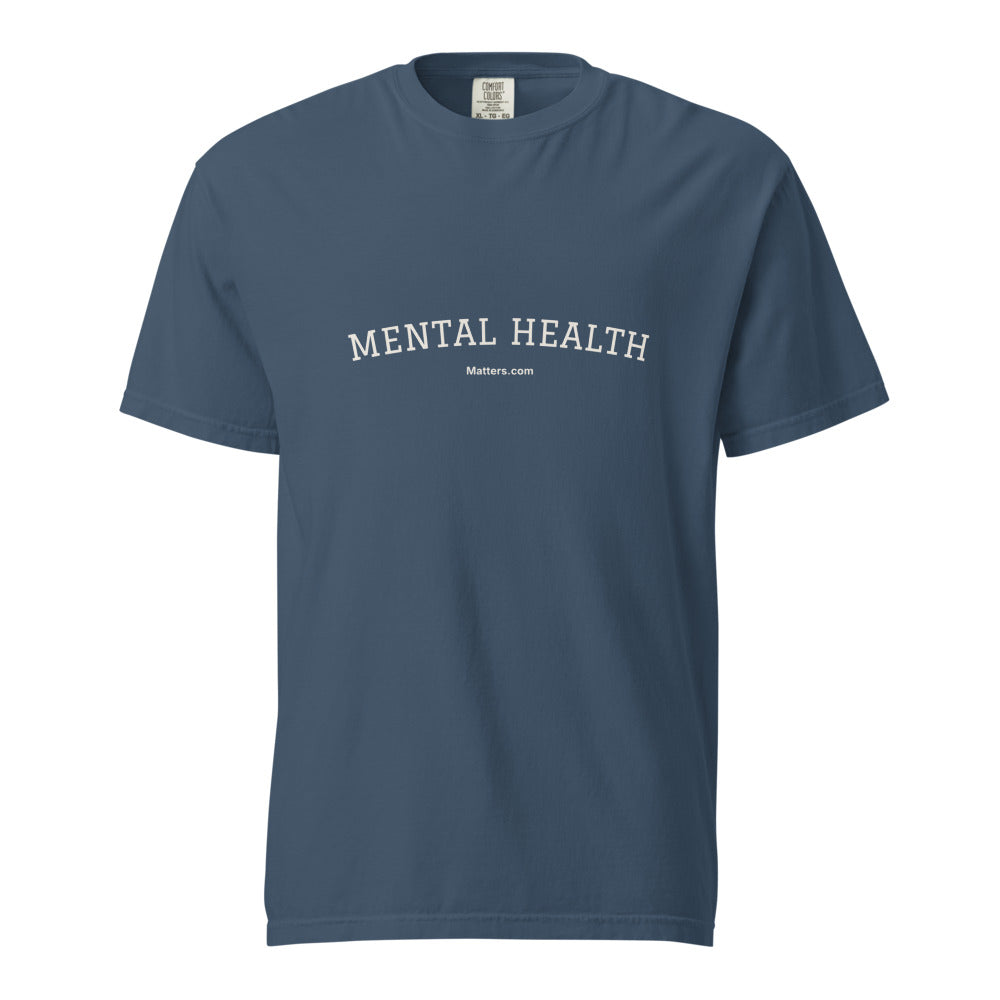 Mental Health Matters — Heavyweight Tee — Midnight
