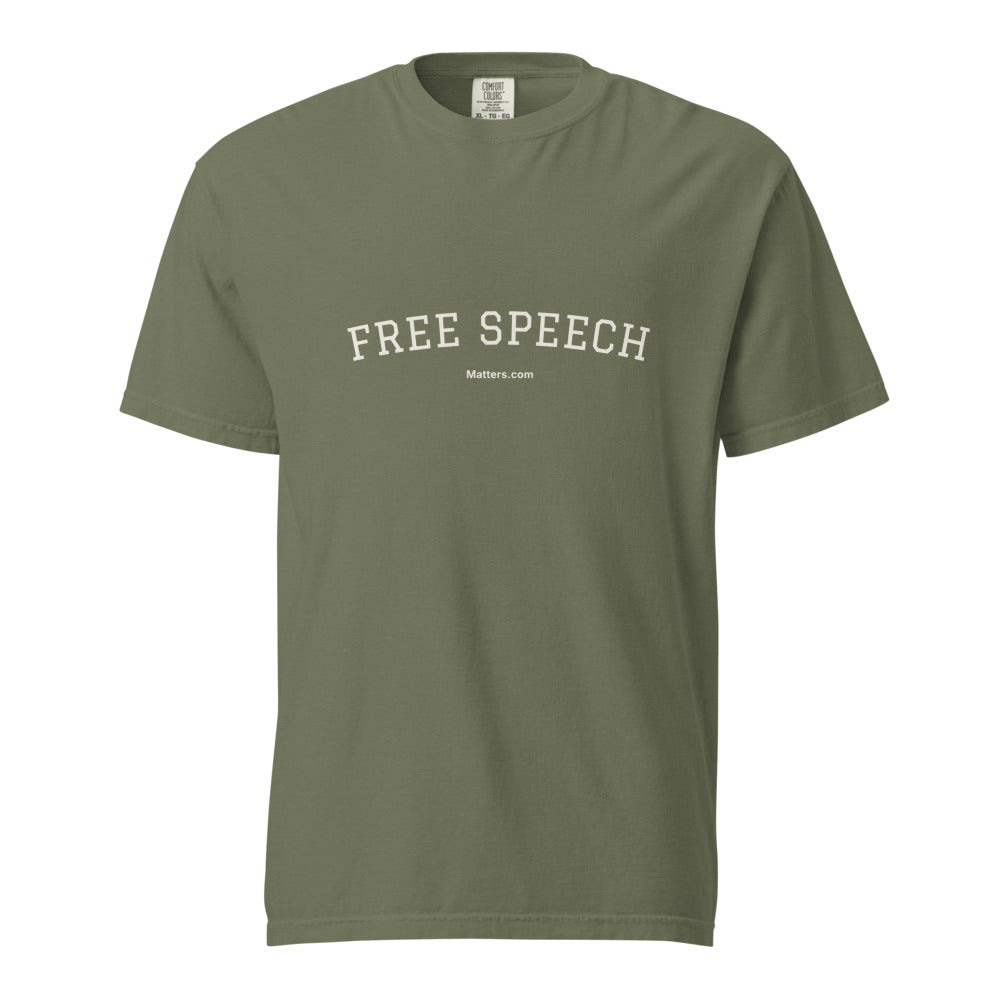 Free speech Matters — Heavyweight Tee — Moss