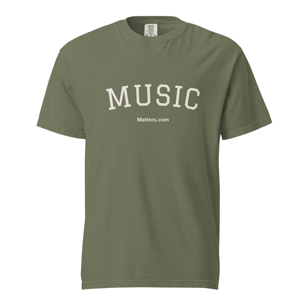 Music Matters — Heavyweight Tee — Moss