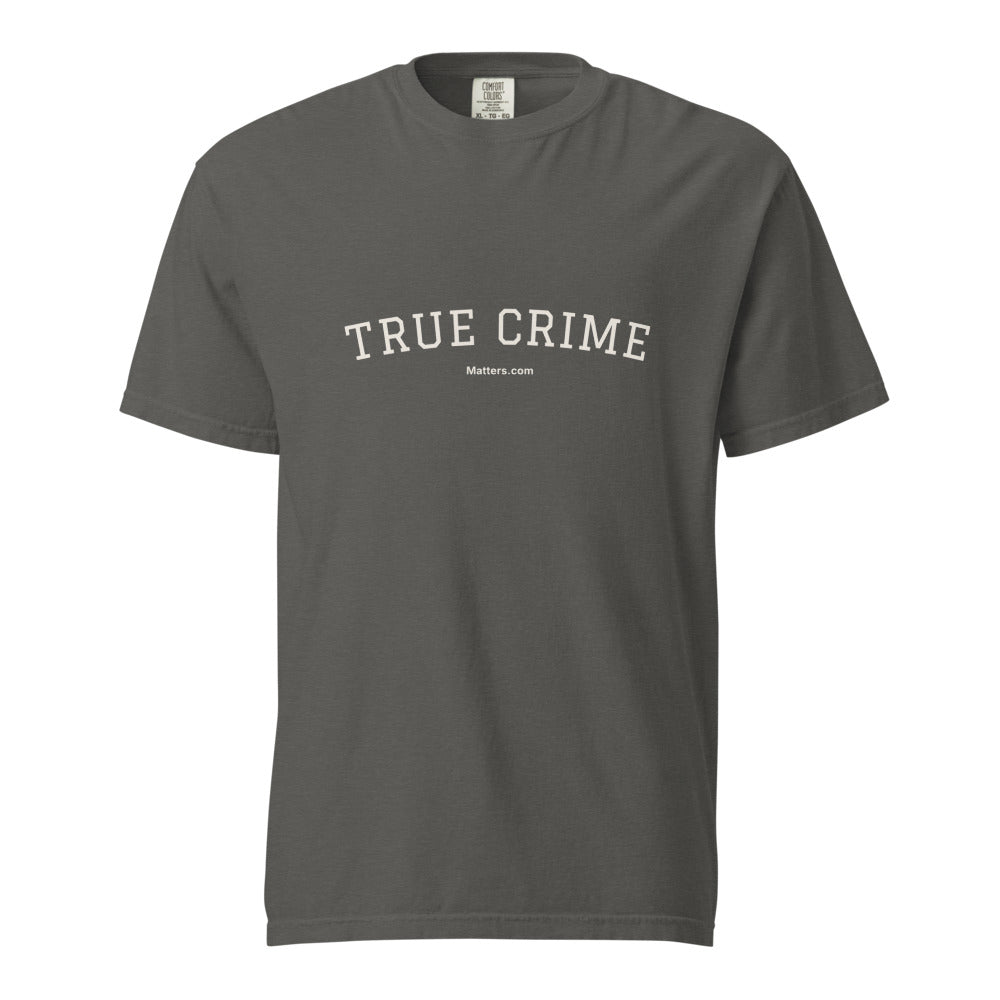 True Crime — Collegiate Edition Tee — Pepper