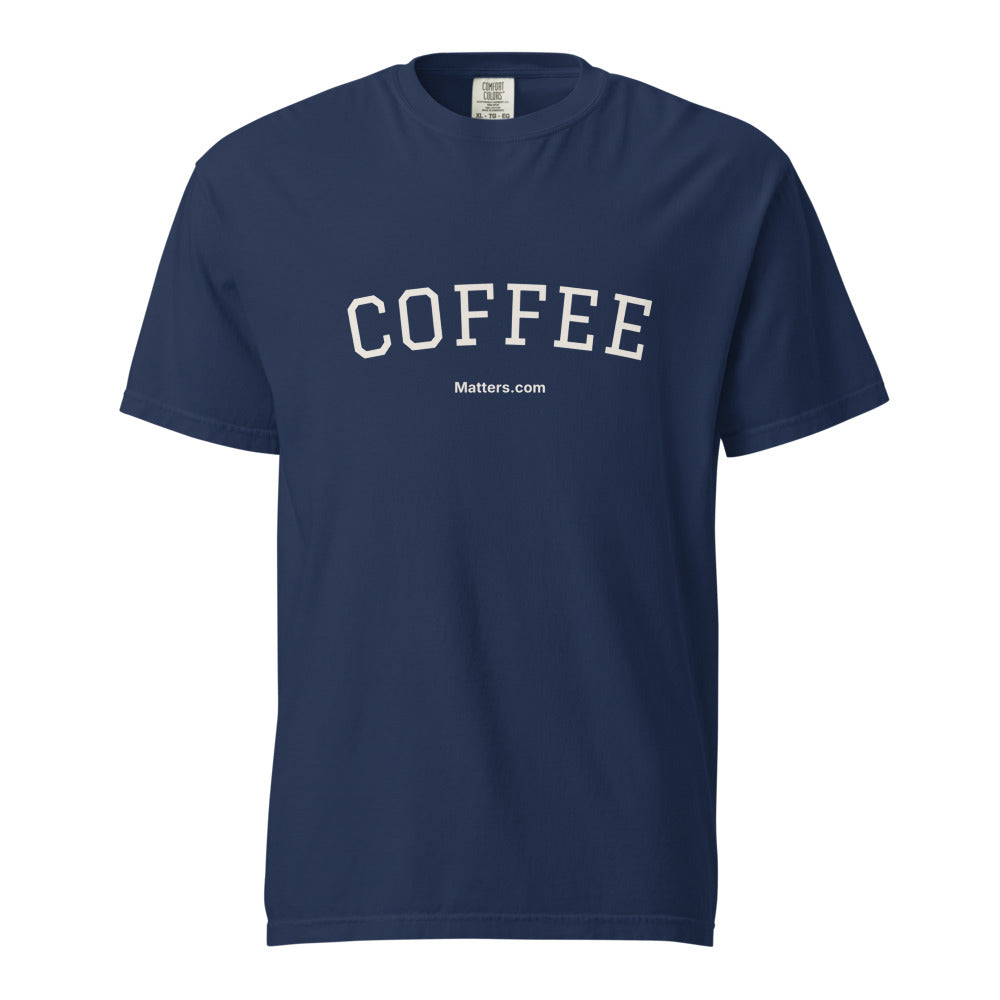 Coffee Matters — Heavyweight Tee — True Navy
