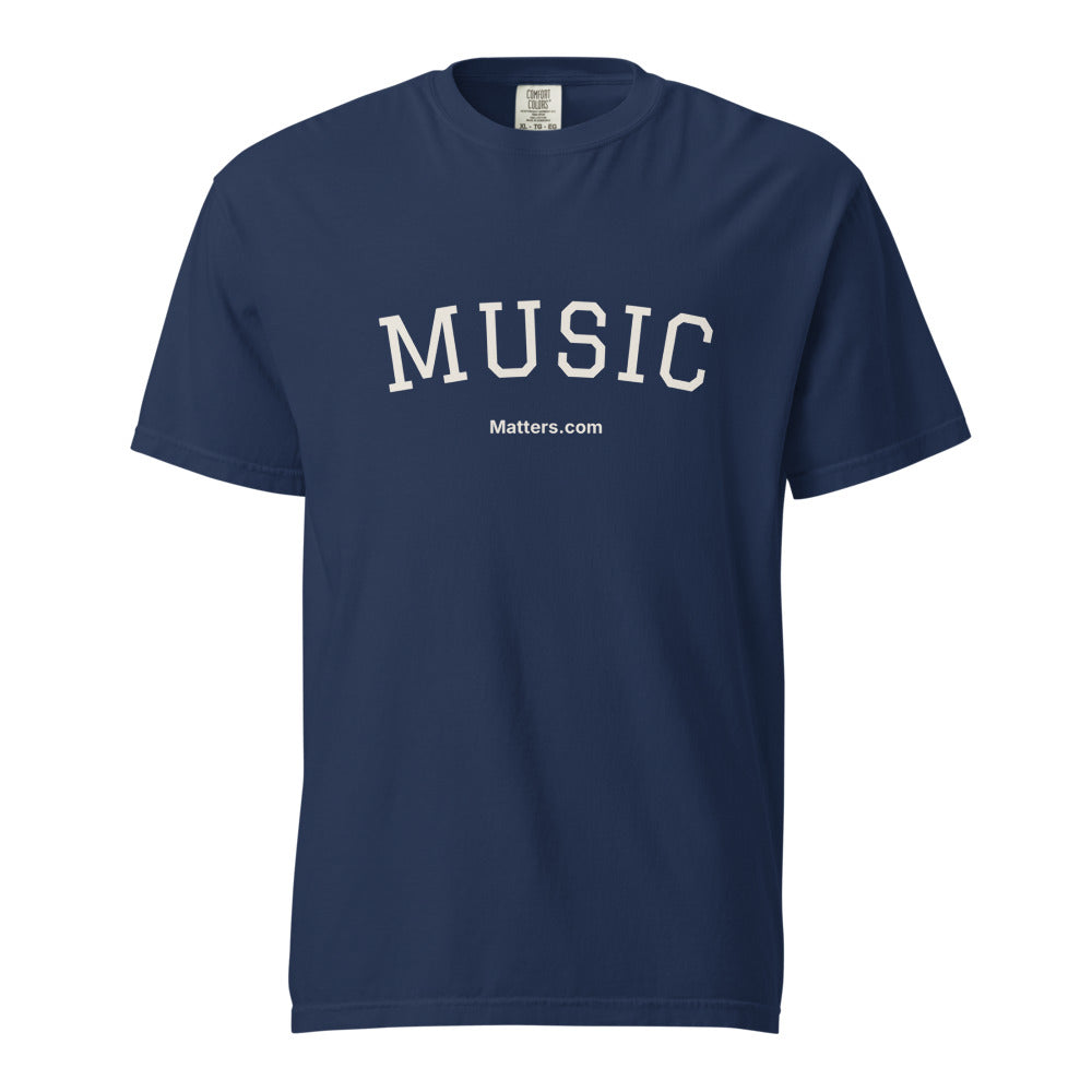 Music Matters — Heavyweight Tee — True Navy