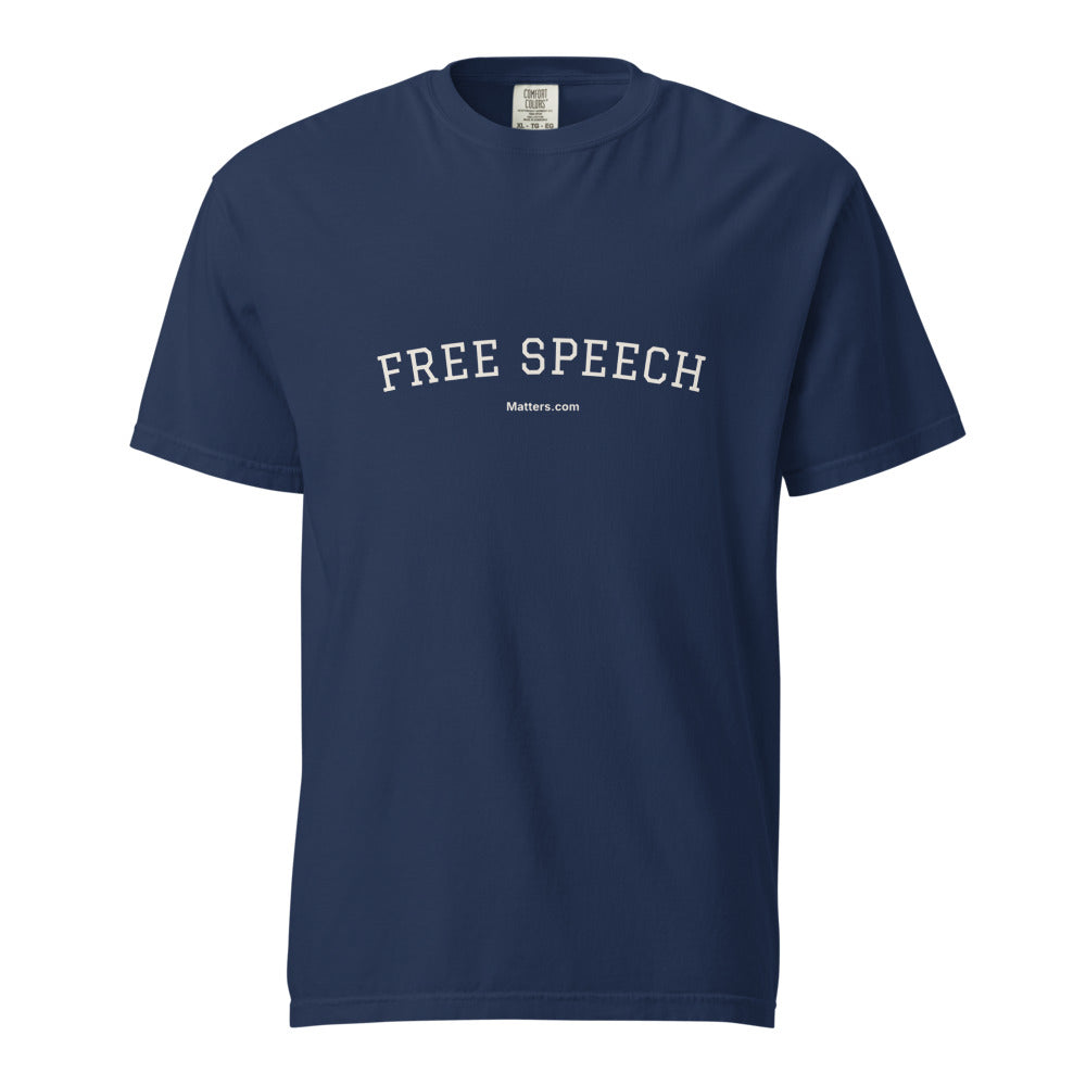 Free speech Matters — Heavyweight Tee — True Navy