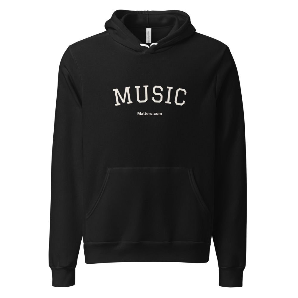 Music — Collegiate Edition Hoodie — Black