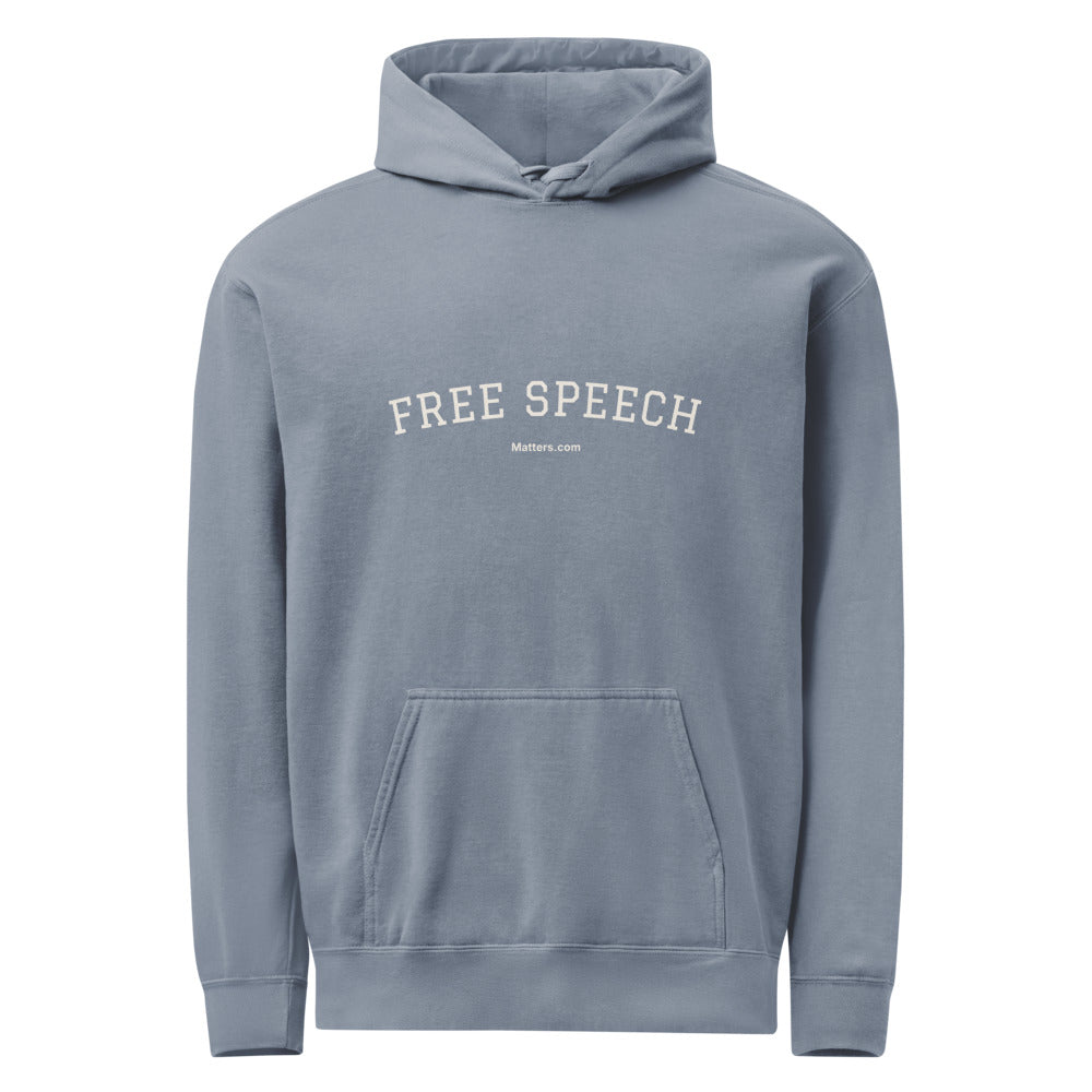Free speech — Collegiate Edition Hoodie — Blue Jean