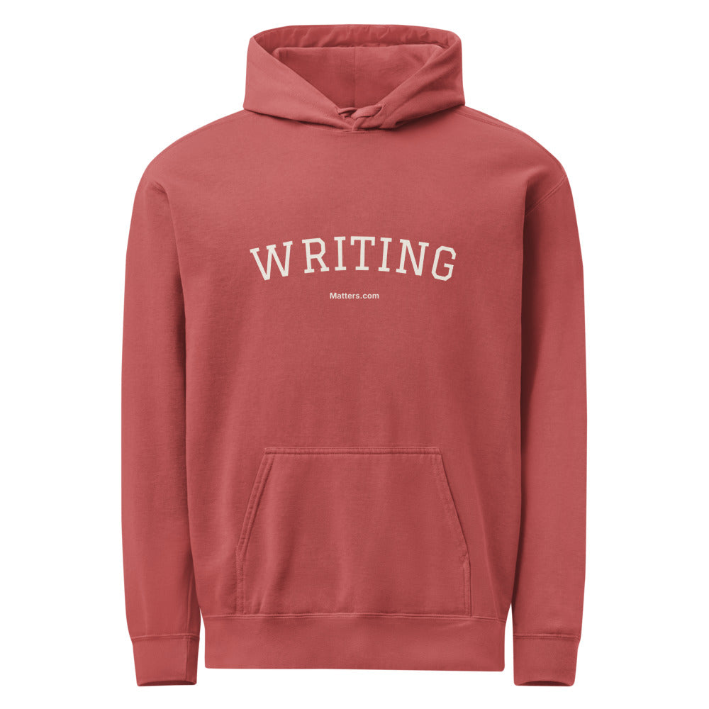 Writing — Collegiate Edition Hoodie — Crimson