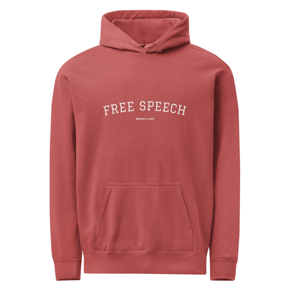 Free speech — Collegiate Edition Hoodie — Crimson