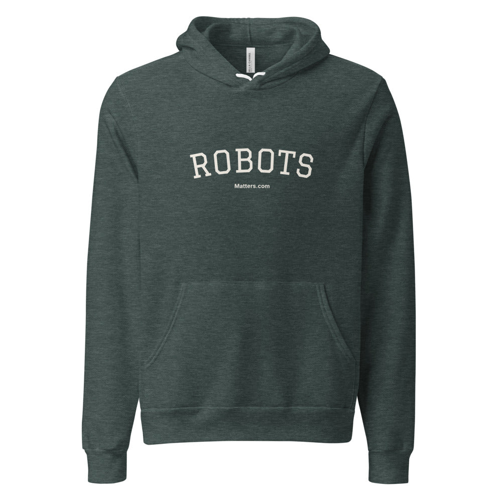 Robots — Collegiate Edition Hoodie — Heather Forest