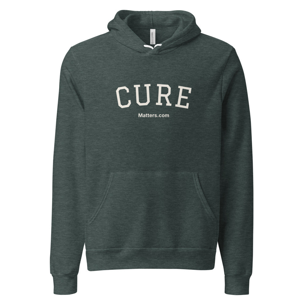 Cure — Collegiate Edition Hoodie — Heather Forest