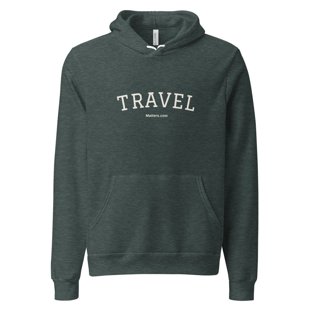 Travel — Collegiate Edition Hoodie — Heather Forest