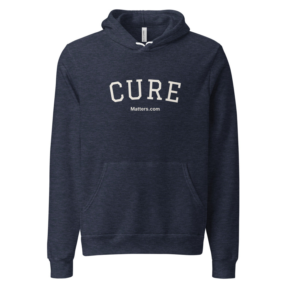 Cure — Collegiate Edition Hoodie — Heather Navy