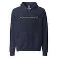 On my way to a fundraising day — Hoodie — Heather Navy (front)