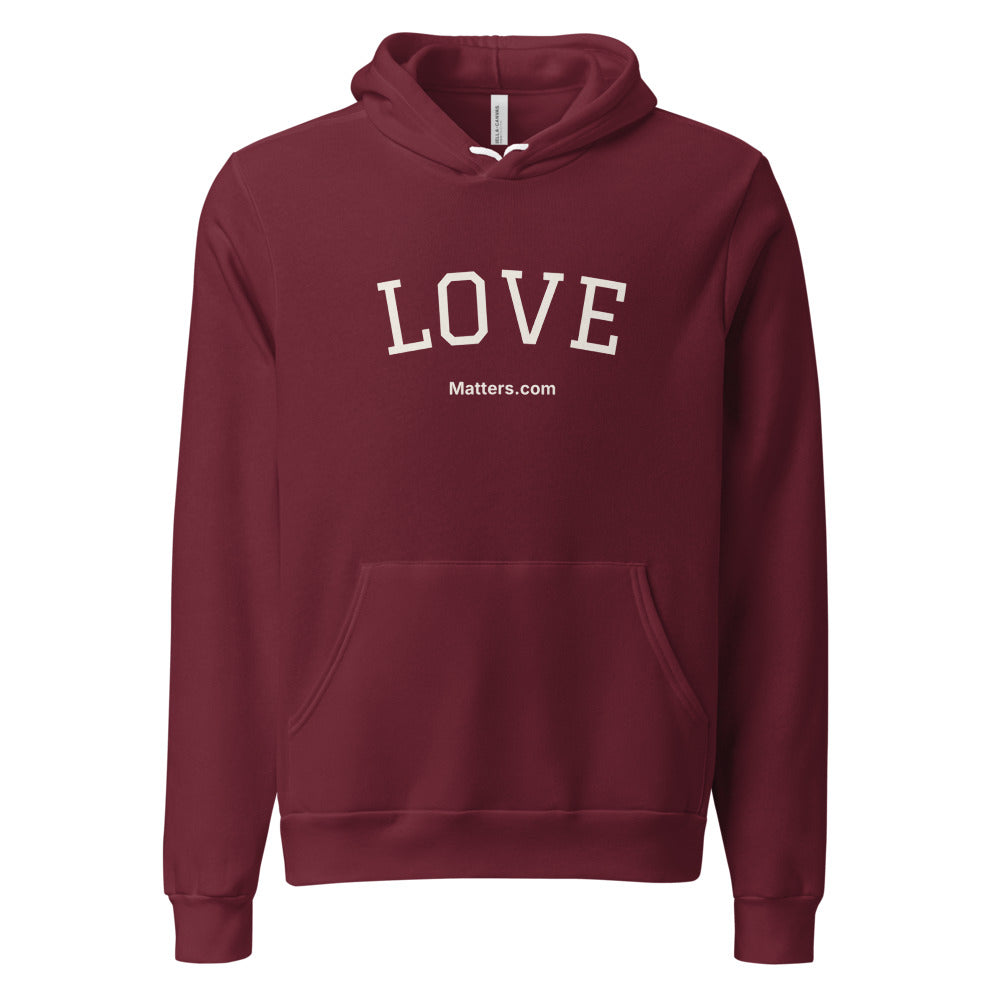 Love — Collegiate Edition Hoodie — Maroon