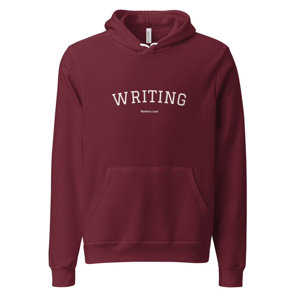 Writing — Collegiate Edition Hoodie — Maroon