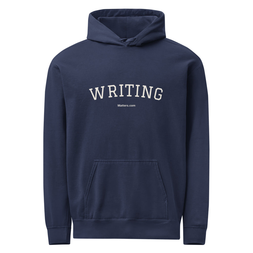 Writing — Collegiate Edition Hoodie — True Navy