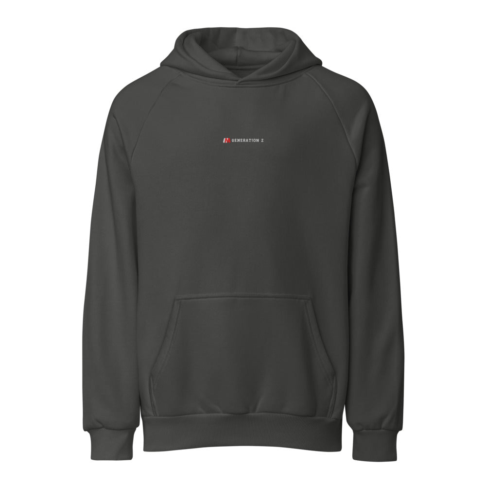 Generation Z — M Core Hoodie — Asphalt (embroidery_chest_center)