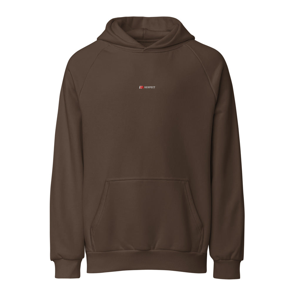 Respect — M Core Hoodie — Chocolate Brown (embroidery_chest_center)