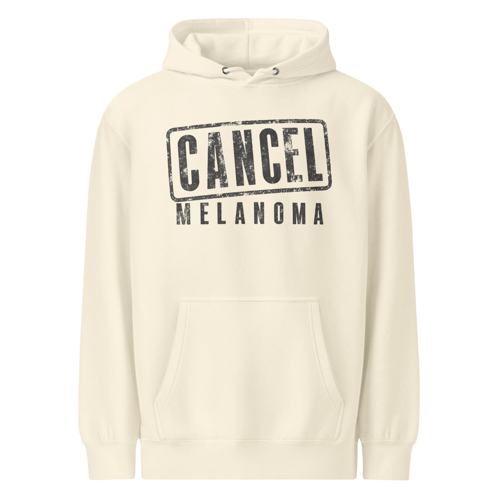Cancel Melanoma — Hoodie — Sandshell (front)